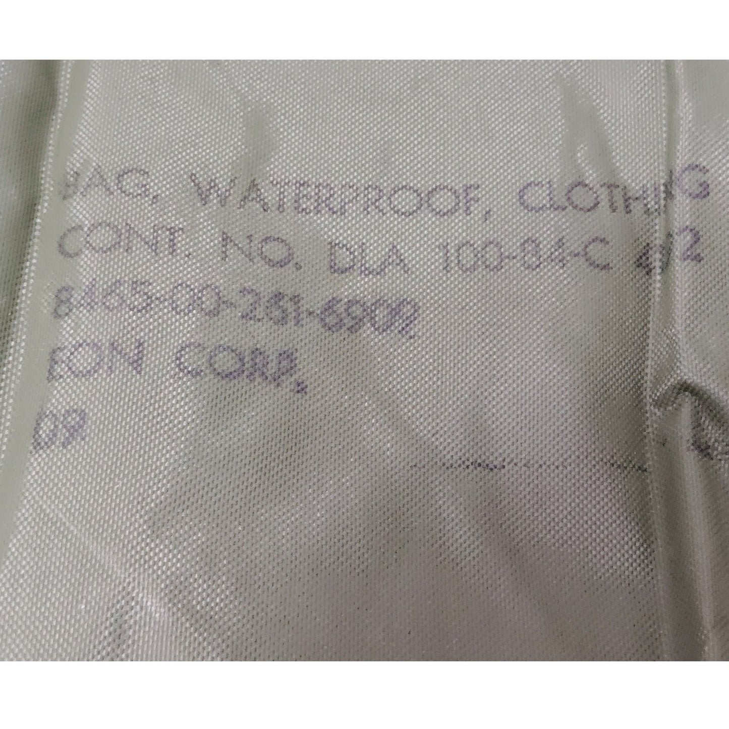1984 USGI Waterproof Clothing Bag, Eon Corp, 1984 Issue, New-Old-Stock