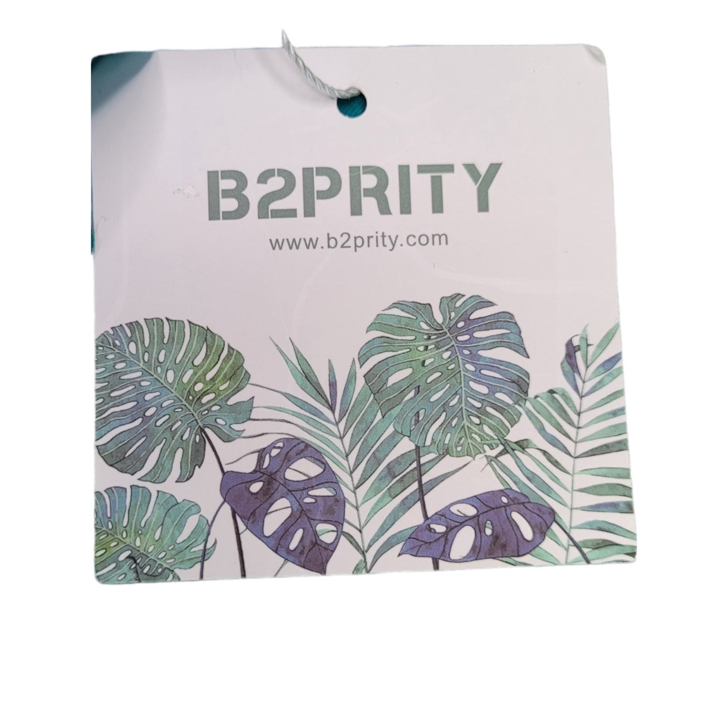 B2prity One Piece, Ruffle Cutout, Tummy Control V-Neck Wrap, Teal, SM (4-6)