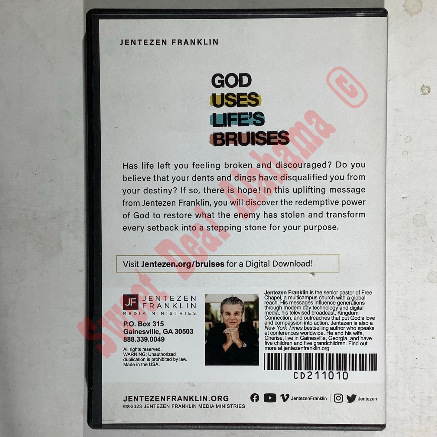 God Uses Life's Bruises by Jentezen Franklin, Religious Guidance