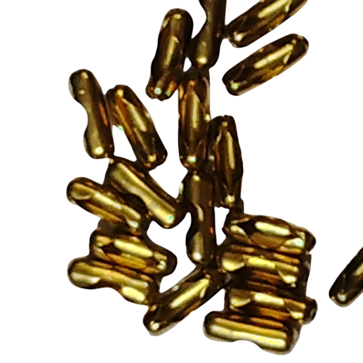 20pcs Ball Chain Connectors, Metal #3 Beaded Chain Couplers, Standard Size, Gold