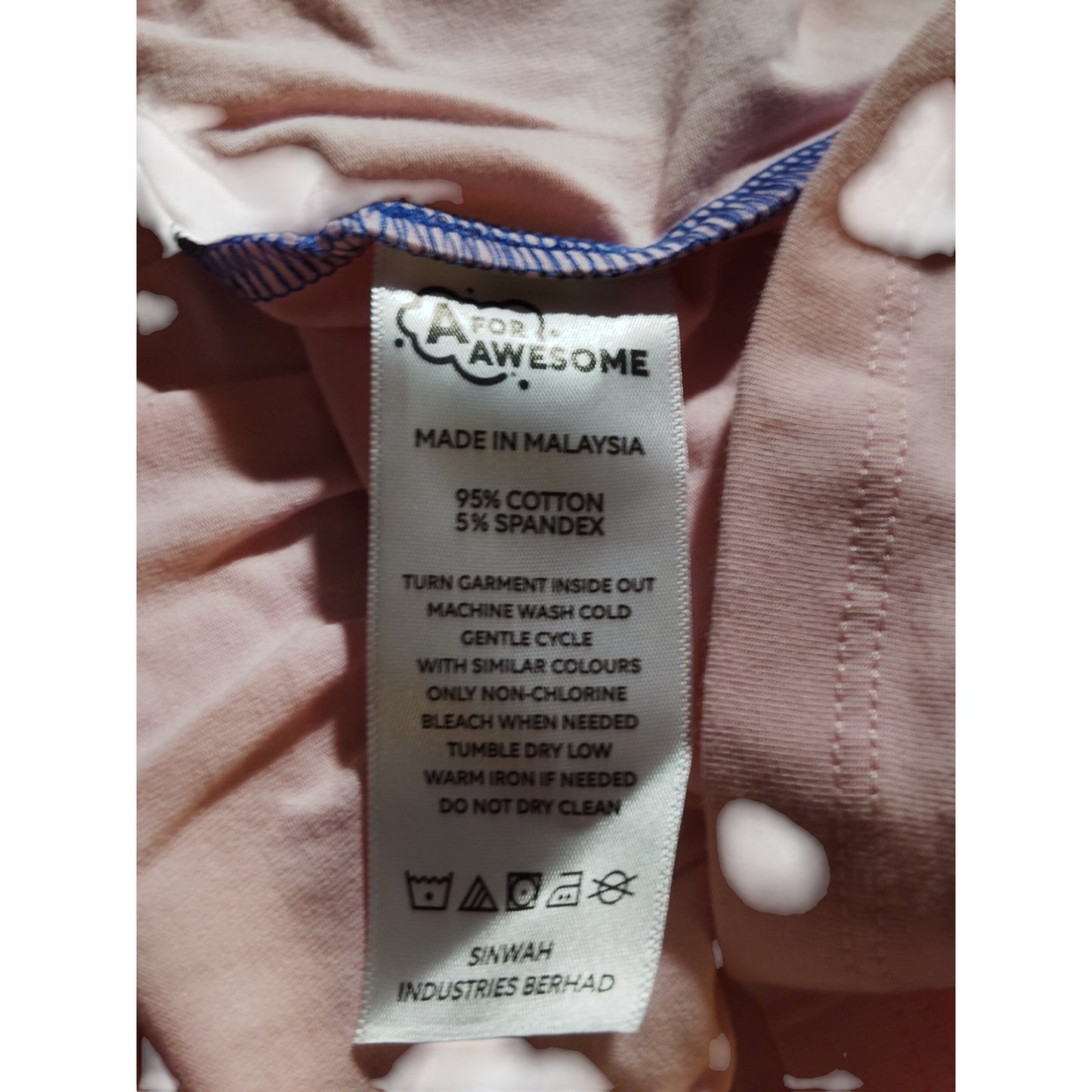 A for Awesome Cotton Blend S/S Dropwaist Casual Dress, XS Ellis Blue Floral NWOT