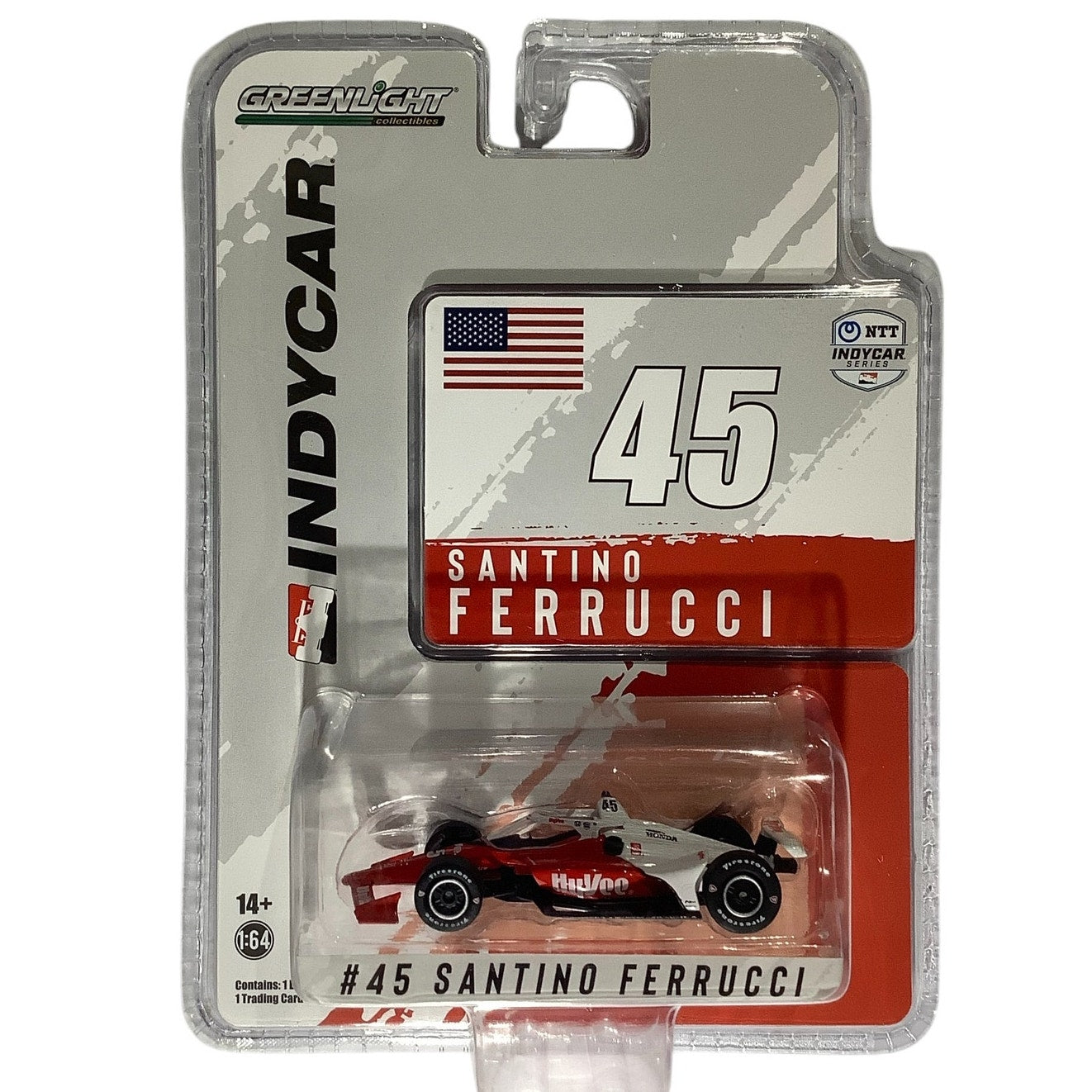2021 Hy-Vee #45 Santino Ferrucci Greenlight Collectibles 1:64 Indy Car