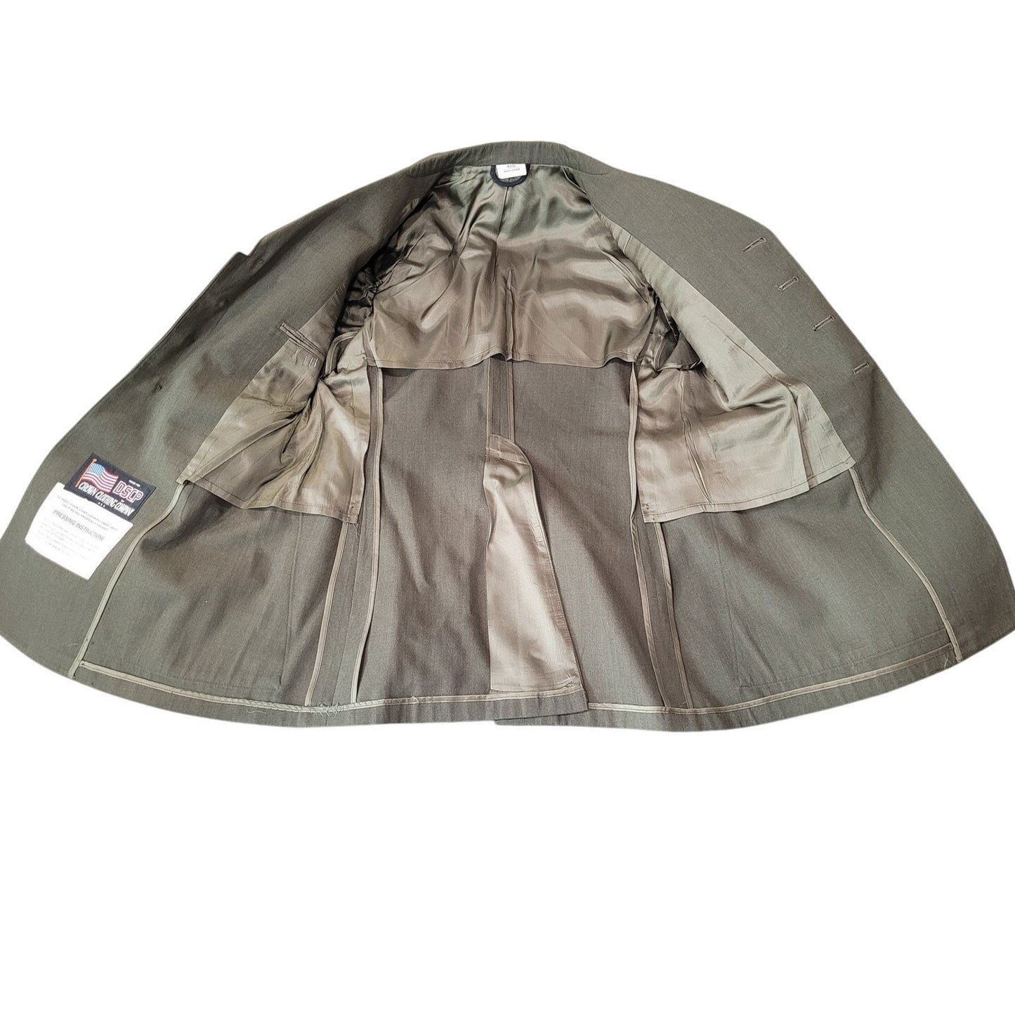 USMC Men’s Service Dress Coat – Shade 2212 Gabardine Green, Size 41S, Belted, Quarter Lined