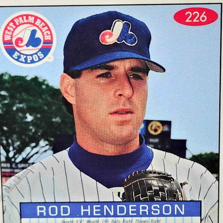 Rod Henderson, West Palm Beach Expos, No. 226, 93-94 Fleer Excel Minor Leagues