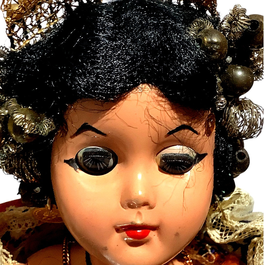 1958/1965 Handmade 12" Doll, All Original Parts Clothing, Jewelry, Hair, etc.