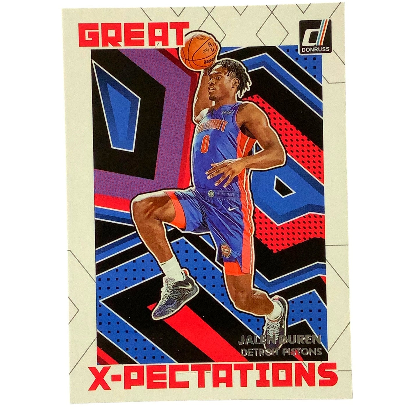 Jalen Duren Card #18 Detroit Pistons, Great X-Pectations, 2022-23 NBA Panini NM+
