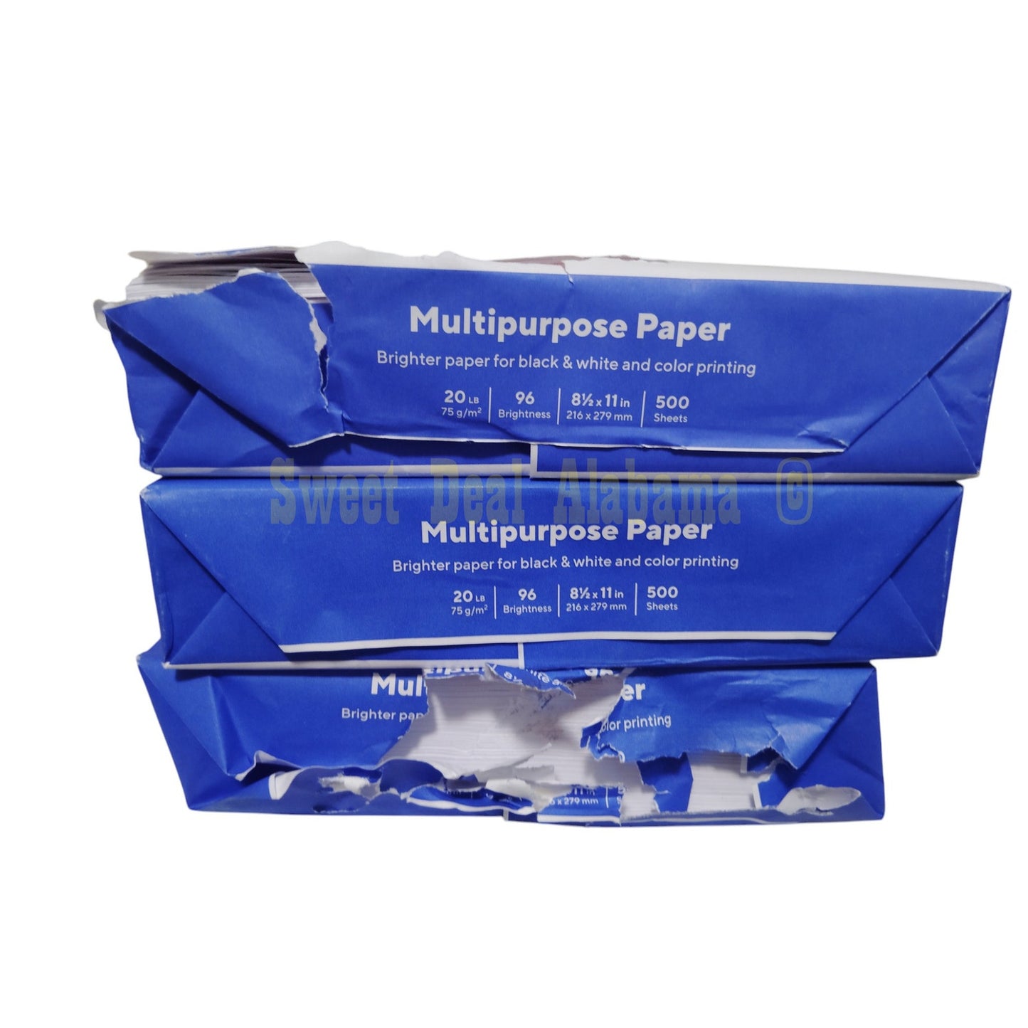 3 Reams, 1500 Pages, TRU RED 8.5 X 11 Multipurpose Paper, 20 Lbs., 96 Brightness
