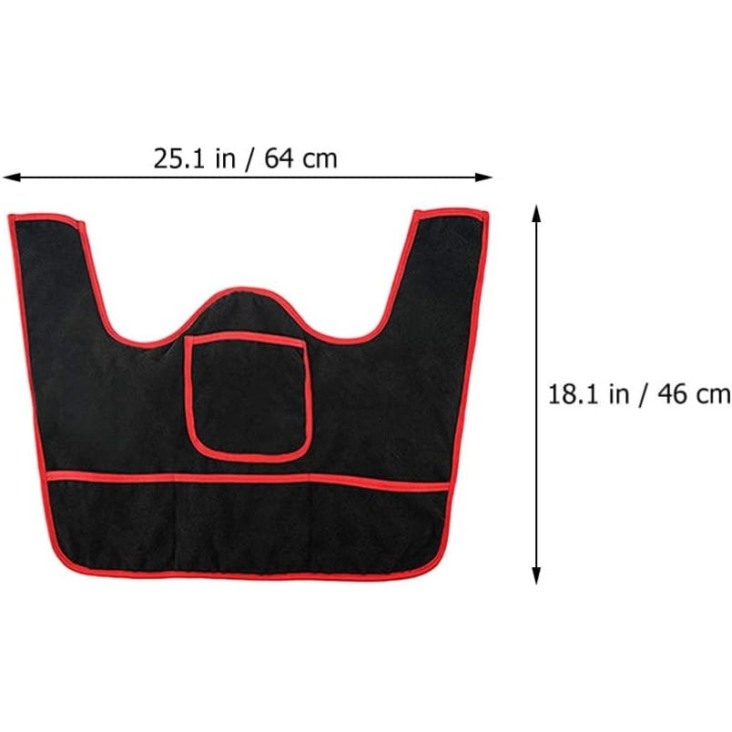 Dynamic Sweat Cover – Bike & Treadmill Accessories 25.1"W x 18.1"H, Black & Red