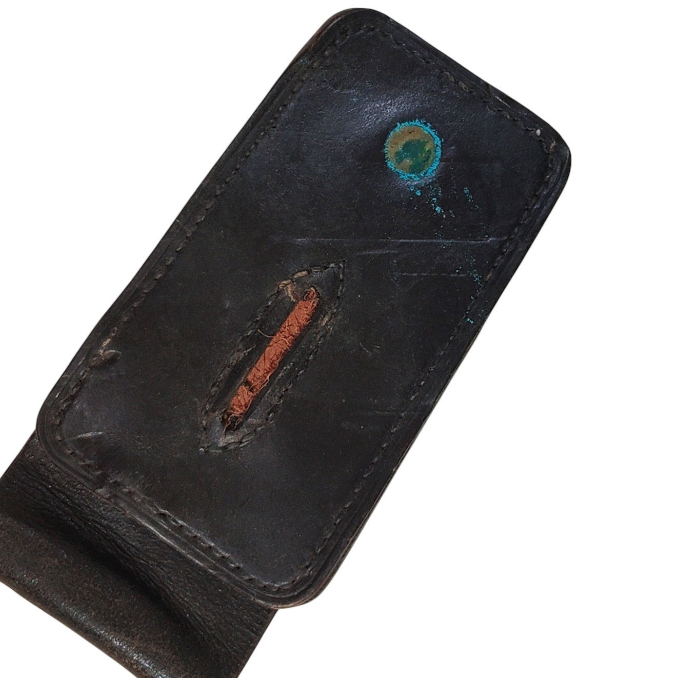 Vintage Leather Baton/Nightstick Holster, No Strap, Unmarked, Non-Functional