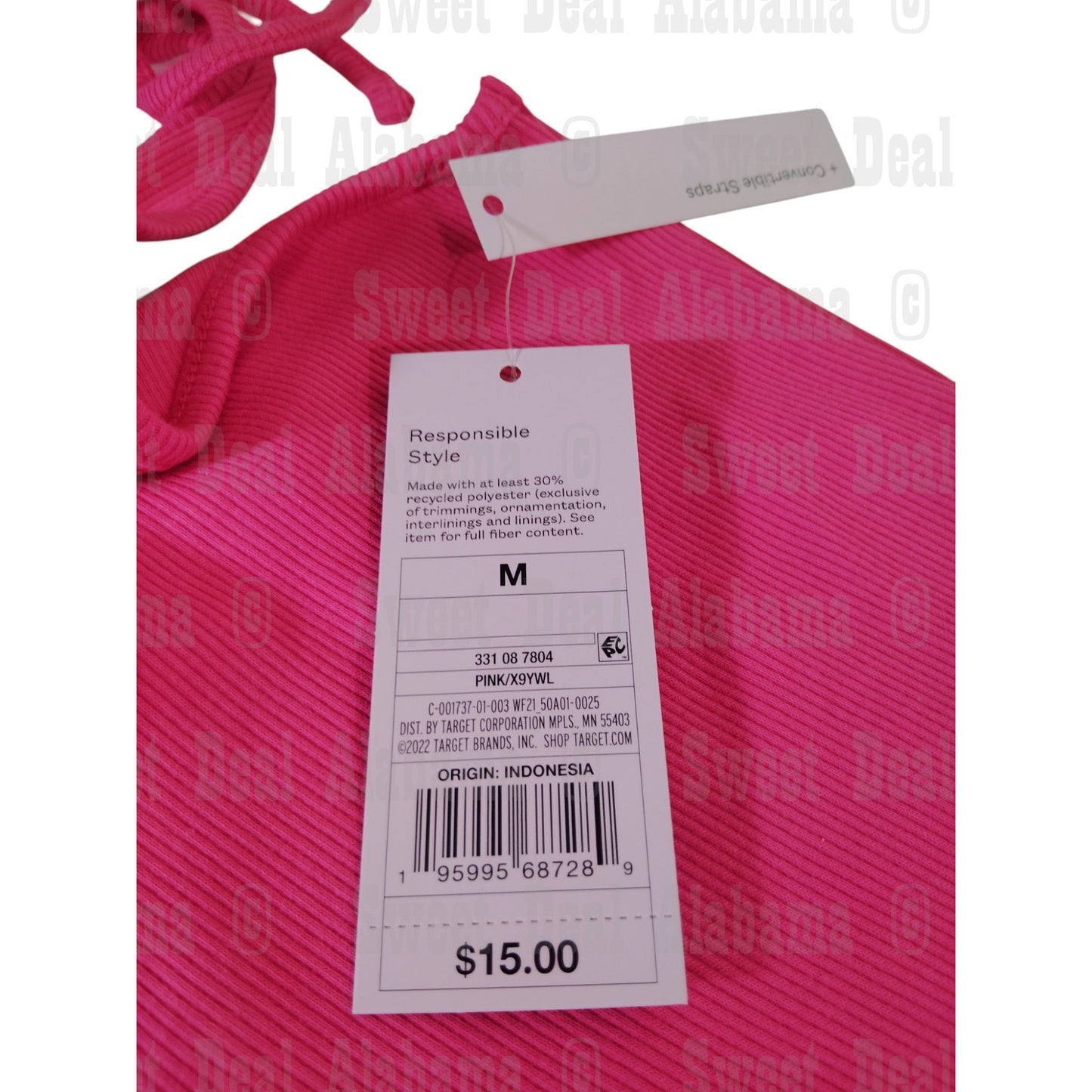 Women's Sleeveless Convertible Knit Bodycon Dress, Medium, Pink - Wild Fable