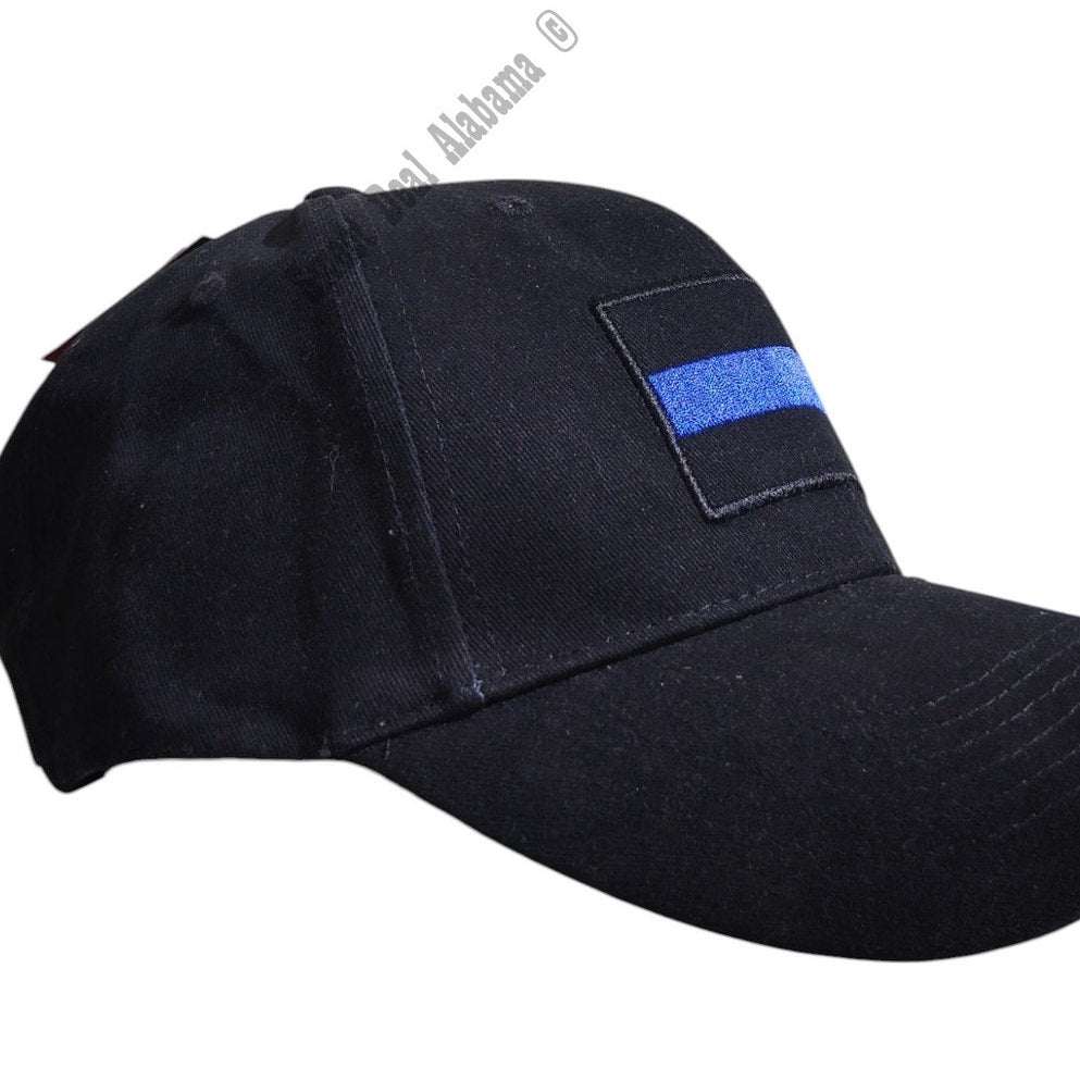 Rothco Thin Blue Line Low Profile Cap, Baseball Cap,. Hat, Black, One Size