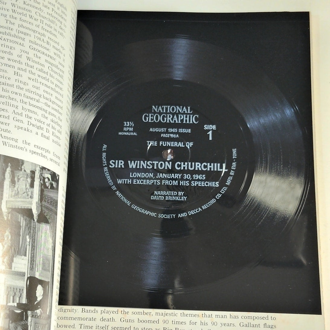 National Geographic Aug. 1965 Great Rift Valley, Amish Life & Churchill Tribute