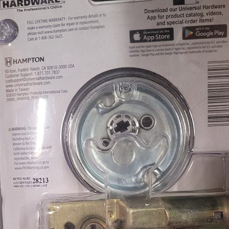 Commercial 2-3/4 in. Single Cylinder Satin Chrome Heavy-Duty Industrial Deadbolt