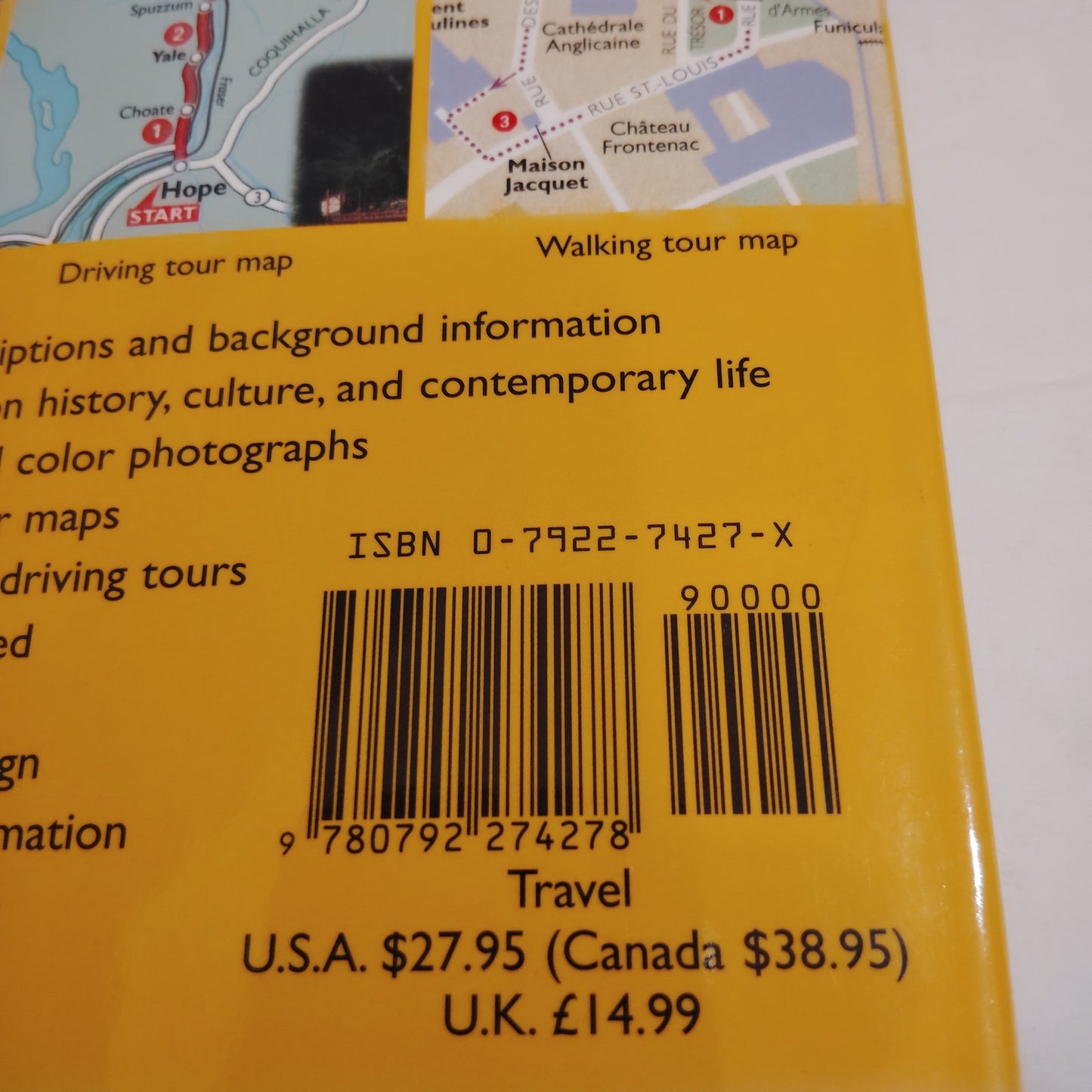 National Geographic Traveler Canada - Vintage 1999 Edition Paperback Guidebook