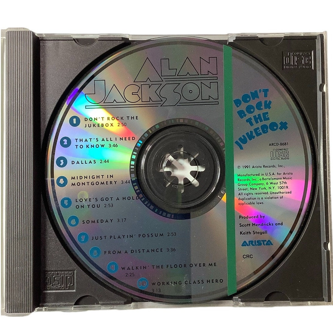 Vintage 1991 Music CD, Alan Jackson, Don't Rock the Jukebox