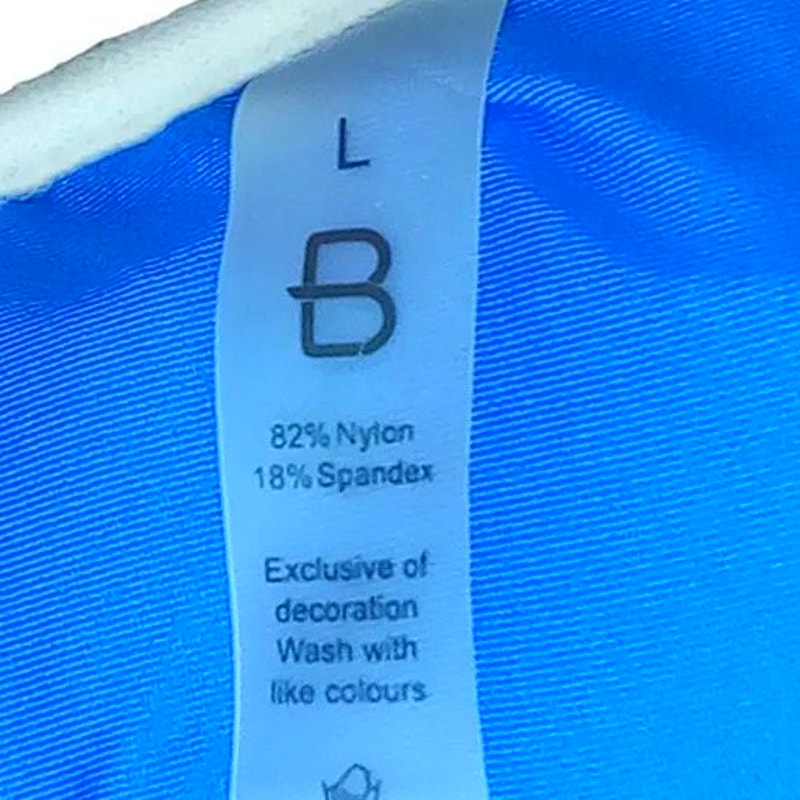 BMJL High Waisted Sexy V Neck Bikini Set, High Cut Two Piece, L, Royal Blue