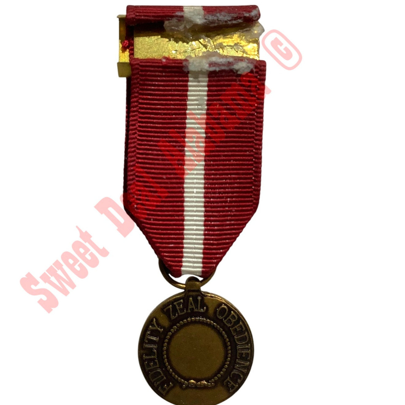 U.S. Coast Guard Good Conduct Service Award Ribbon Medal, 2-7/8"H x 3/4"W