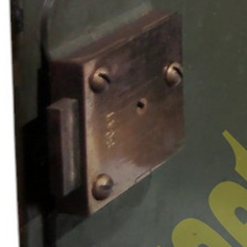 Vintage Older ODG Military Lock Boxes, SCA 1 Lock, No Key, 18.5"D x 12"H x 11"W