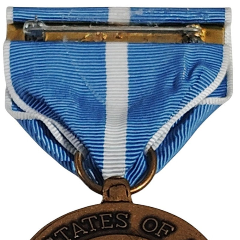 Korean Service Medal w/ Pinback, 1-1/4"D x 2-7/8"H Overall