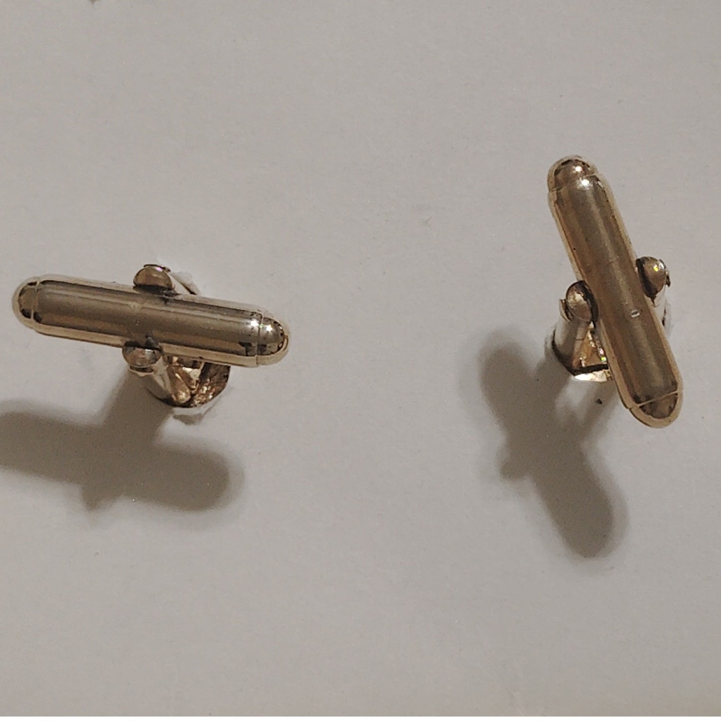 U.S. Army Gold‑Tone Cuff Links, 11/16", Formal Dress Accessory