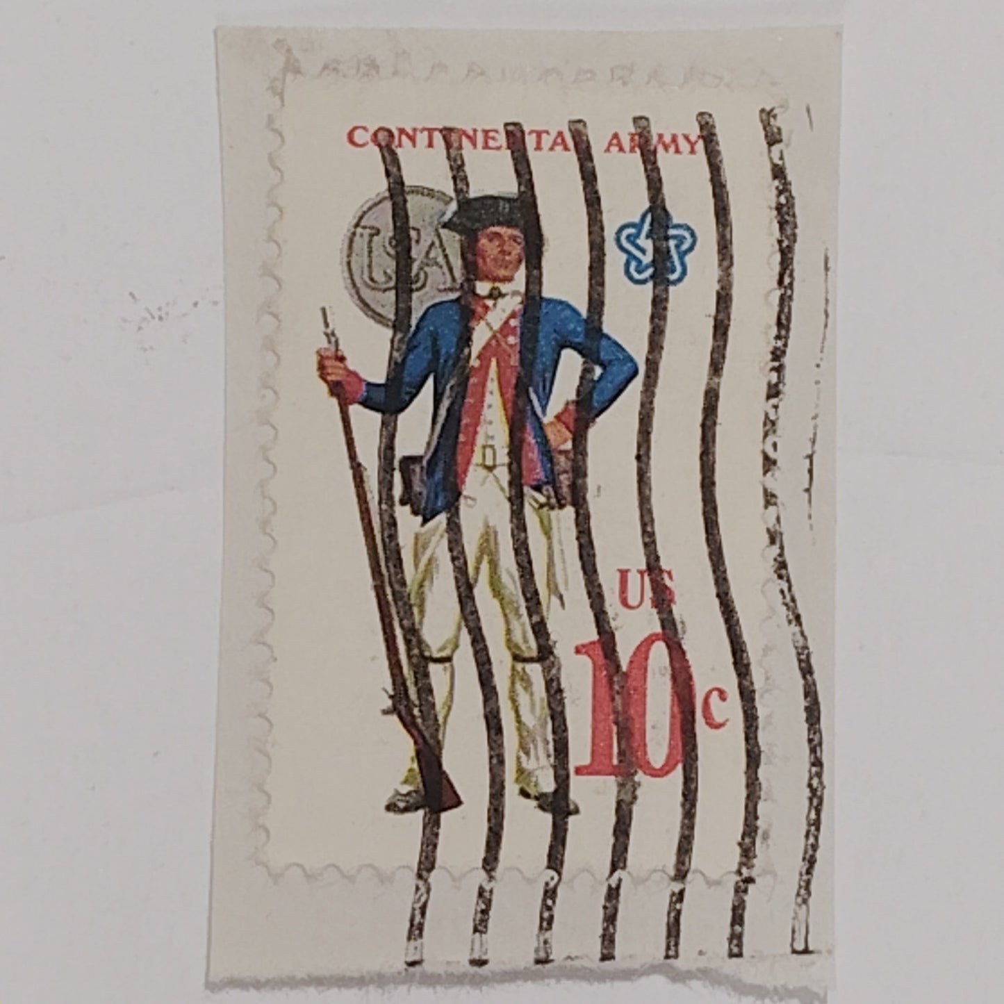 1975 Military Uniforms Stamps – 10¢ – Lot of 3 Used – Continental Army – USPS
