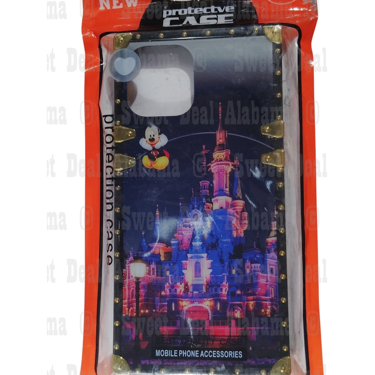 Cellphone Case For iPhone 12 Pro Max, Disney at Night Design w/ Gold Accents