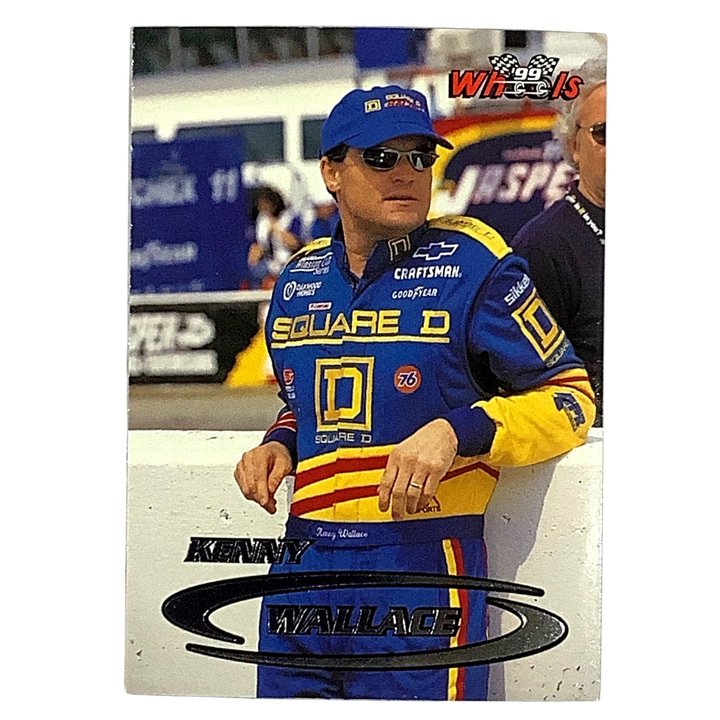 Kenny Wallace, Sponsor: Square D, Card 7, 1999 Wheels NASCAR Winston Cup, NM+