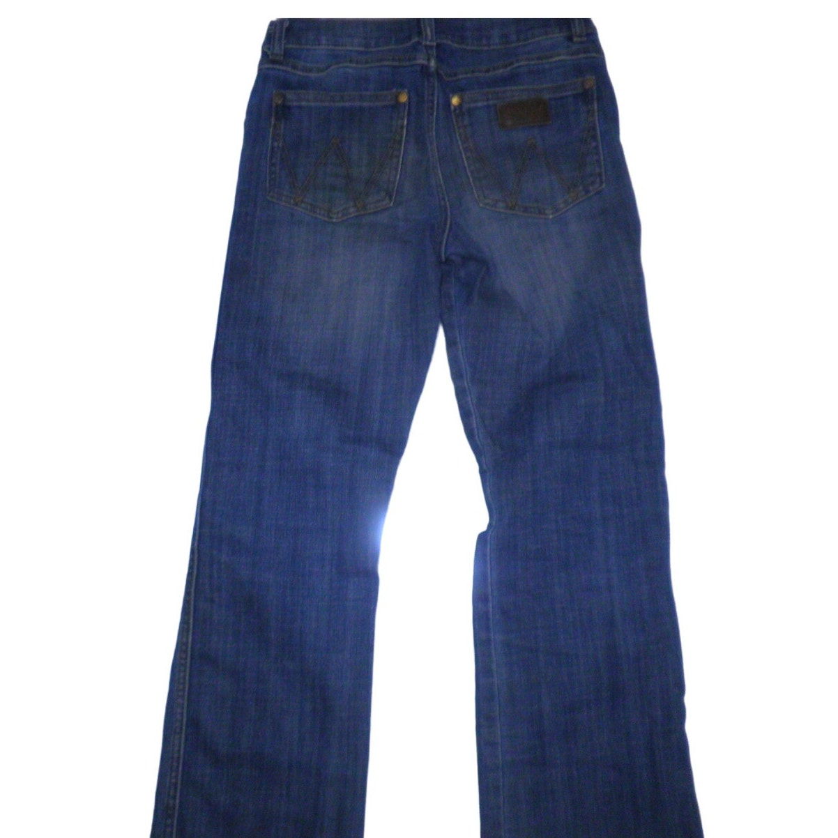 Wrangler Boy's Retro Distressed Relaxed Fit Bootcut Denim Blue Jeans, Size 10R