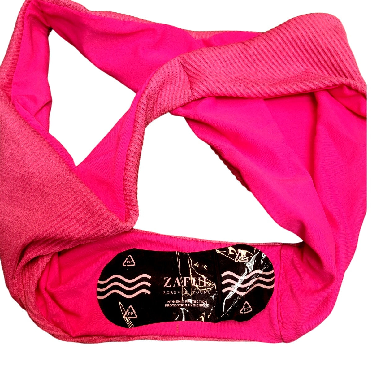 ZAFUL V-Notch Underwire Balconette Bikini Swimwear - Pink, M (6)