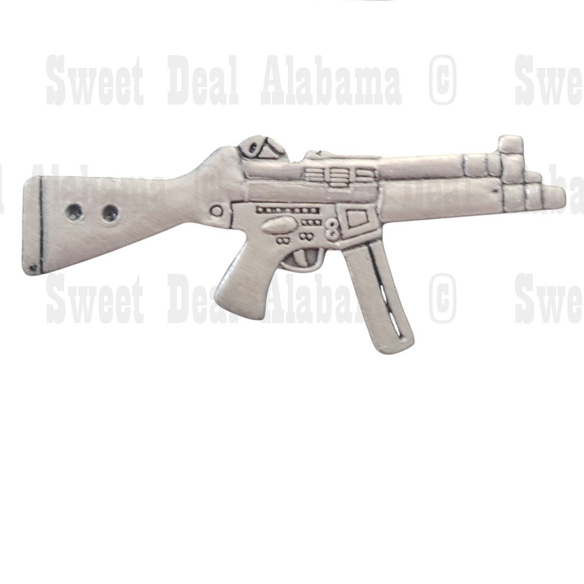 MP-5 Machine Gun Weaponry Collector's Hat, Lapel, Brooch Pin 1-1/2" x 5/8"H