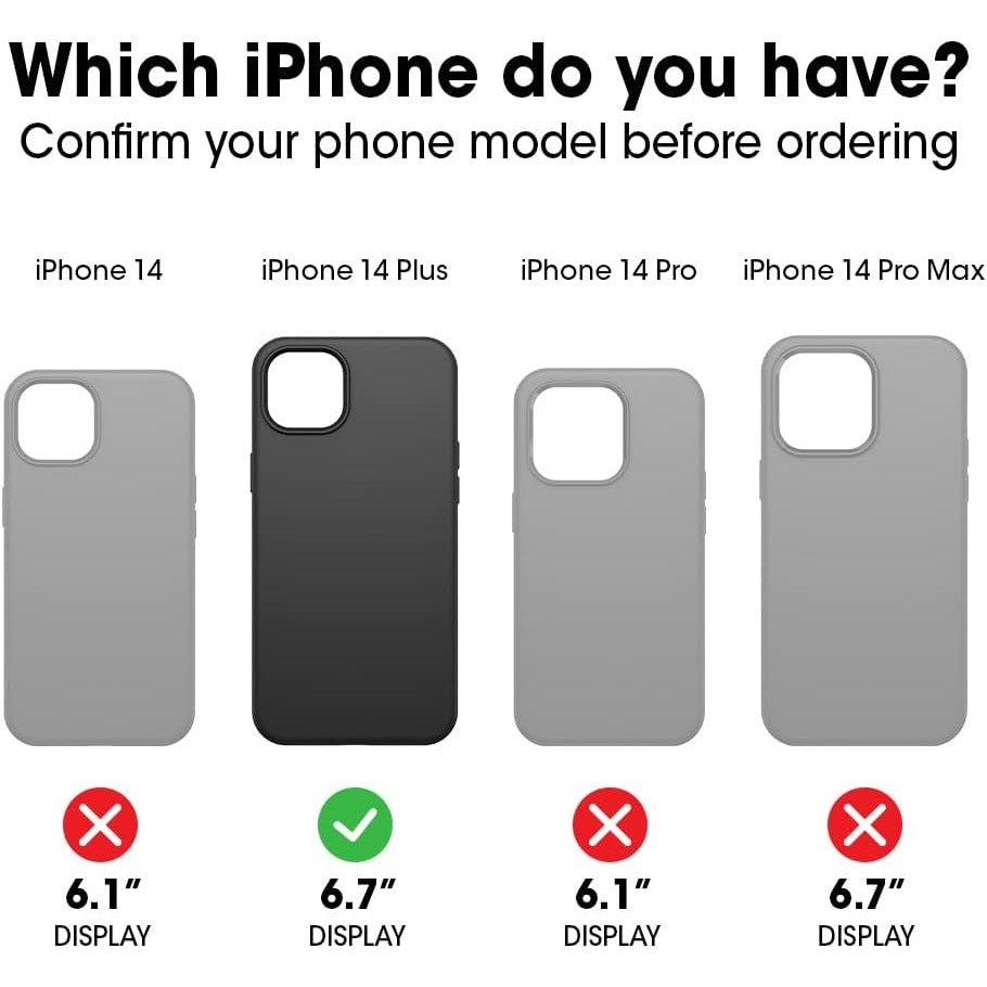 OtterBox Case for iPhone 14 Plus - Ultra-Sleek, Snaps to MagSafe, Raised Edges