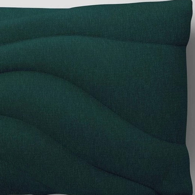 Lumbar Quilted Puff Throw Pillow – 12 x 18 in – Green – Room Essentials