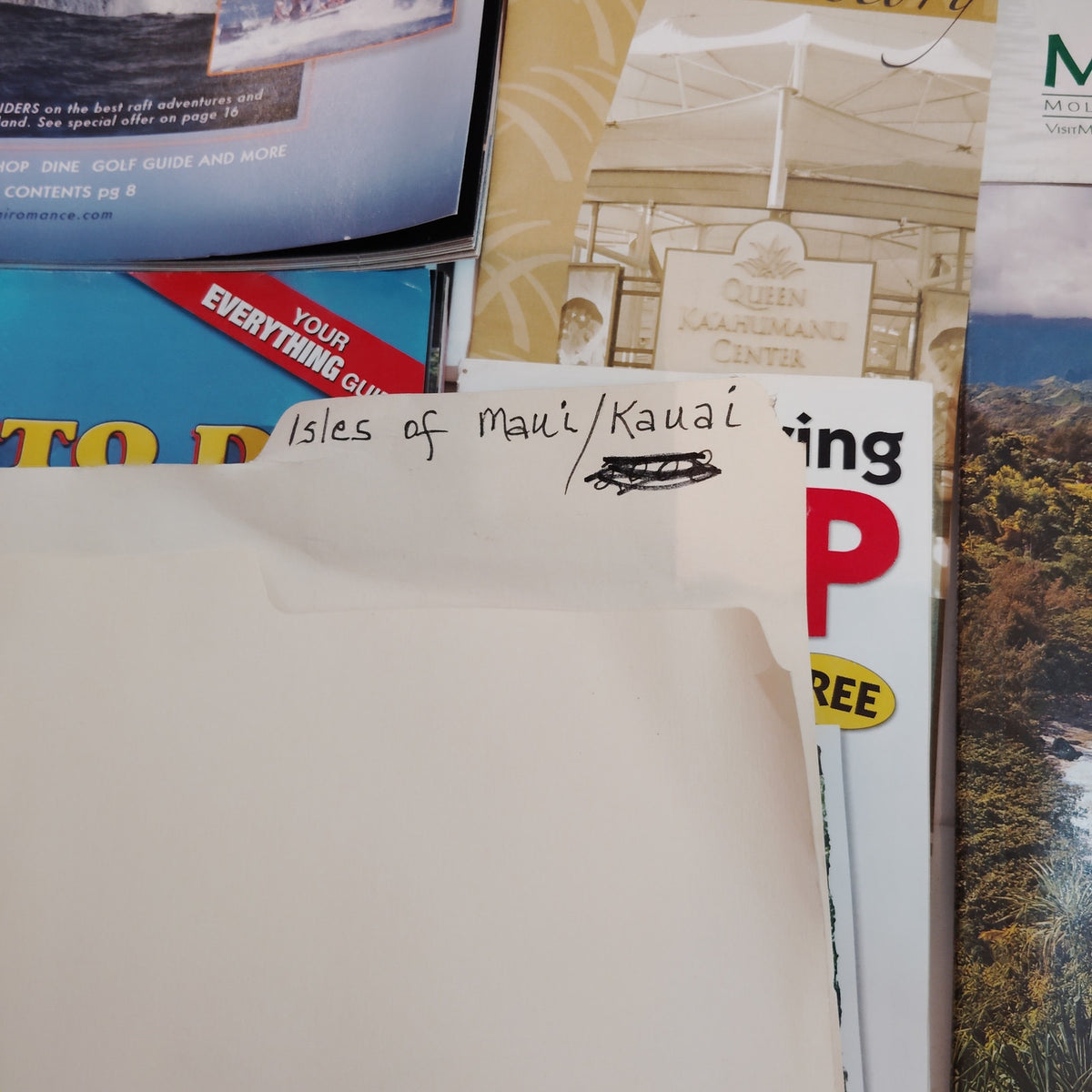 Hawaii Travel Guides & Maps Lot - Maui & Kauai Visitor Ephemera Collection, 2008