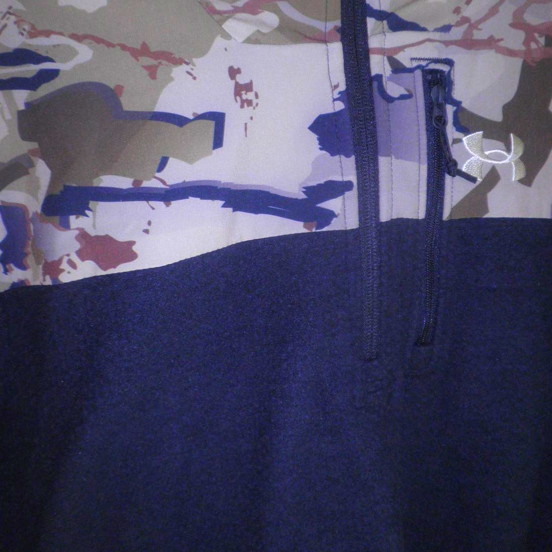 Under Armour Men's Specialist Grid ½ Zip Hoodie, Camo/Black, Medium