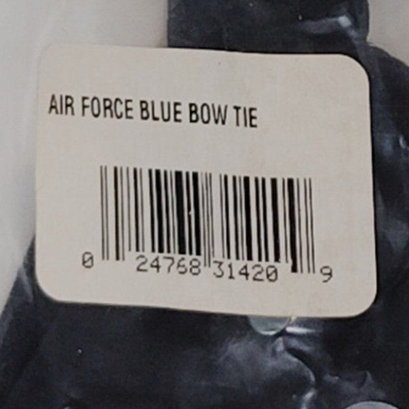 Air Force Blue Satin Bow Tie, Clip-On, Shade 1160 Midnight USAF & CAP Mess Dress