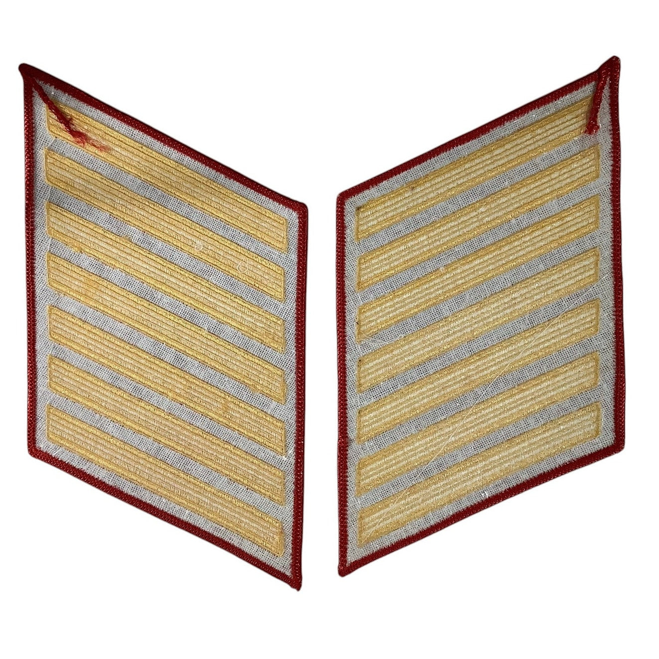1 Set- 28 Year US Marine Corps Service 7 Stripes, Lrg Size, 4-1/8"W x 6-1/8"H