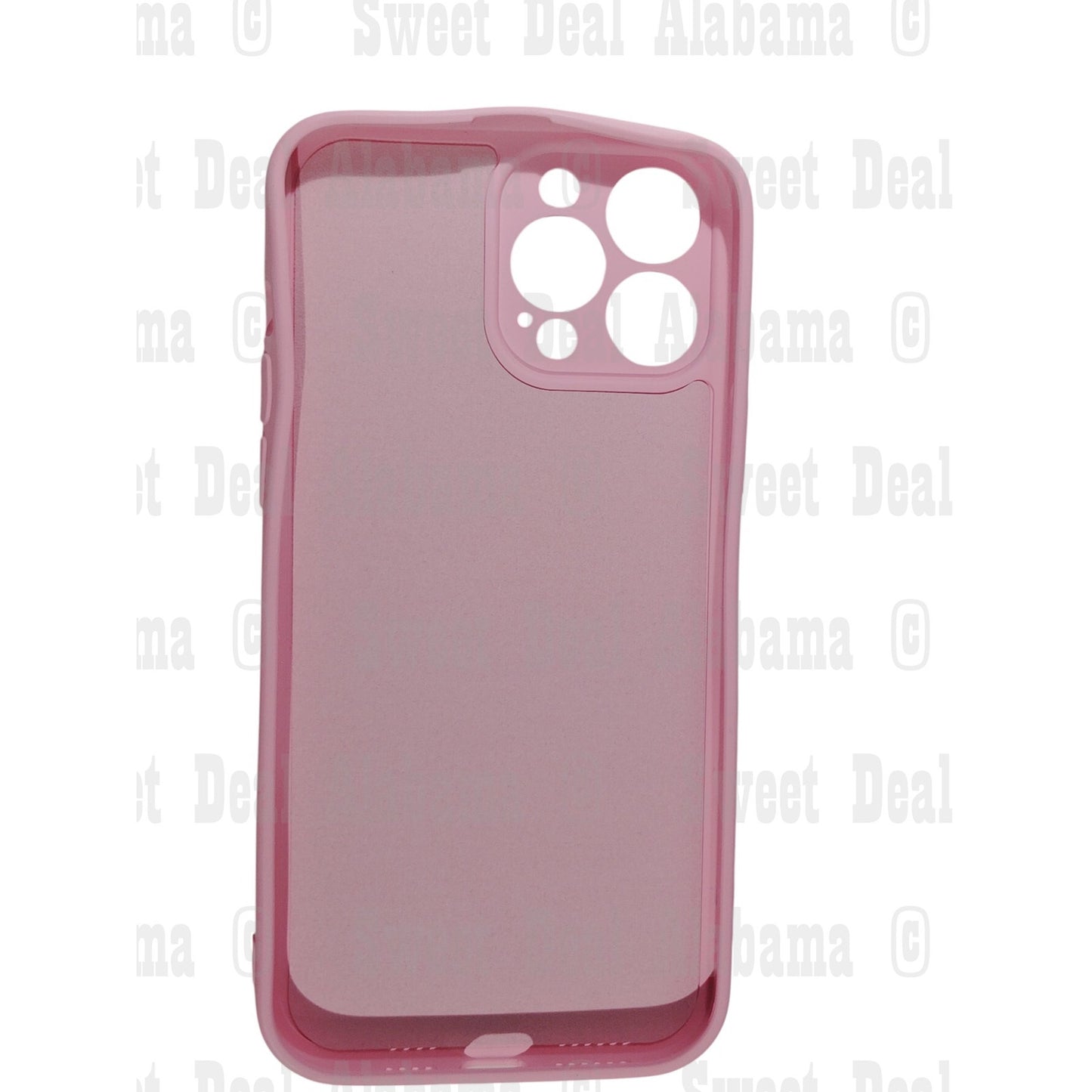 Mobile Case For iPhone 13 Pro Max Case, Pink with Daisies w/ Smiley Face Centers