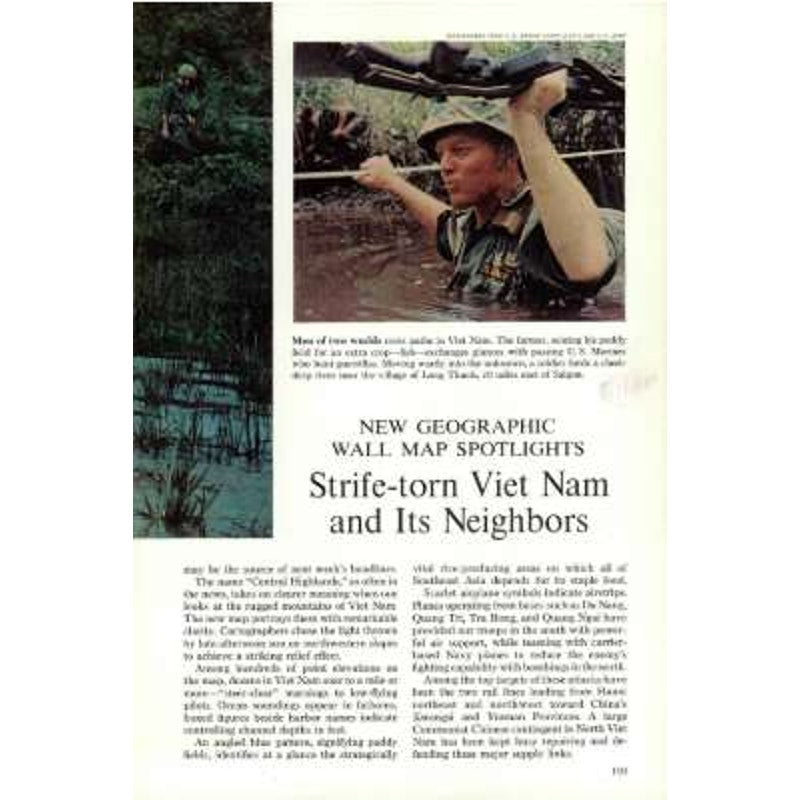 National Geographic Magazine FEB 1967, Vietnam, Alaska, Bahamas, Japan & More