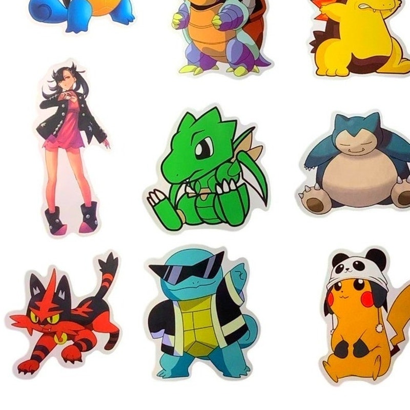 Lot of 20 Pokemon Stickers Pictured, Great for Scrapbooking and More