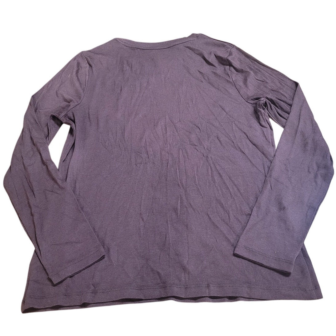 Women's Long Sleeve Slim Fit Crewneck T-Shirt - a New Day™ Brown XL (16)