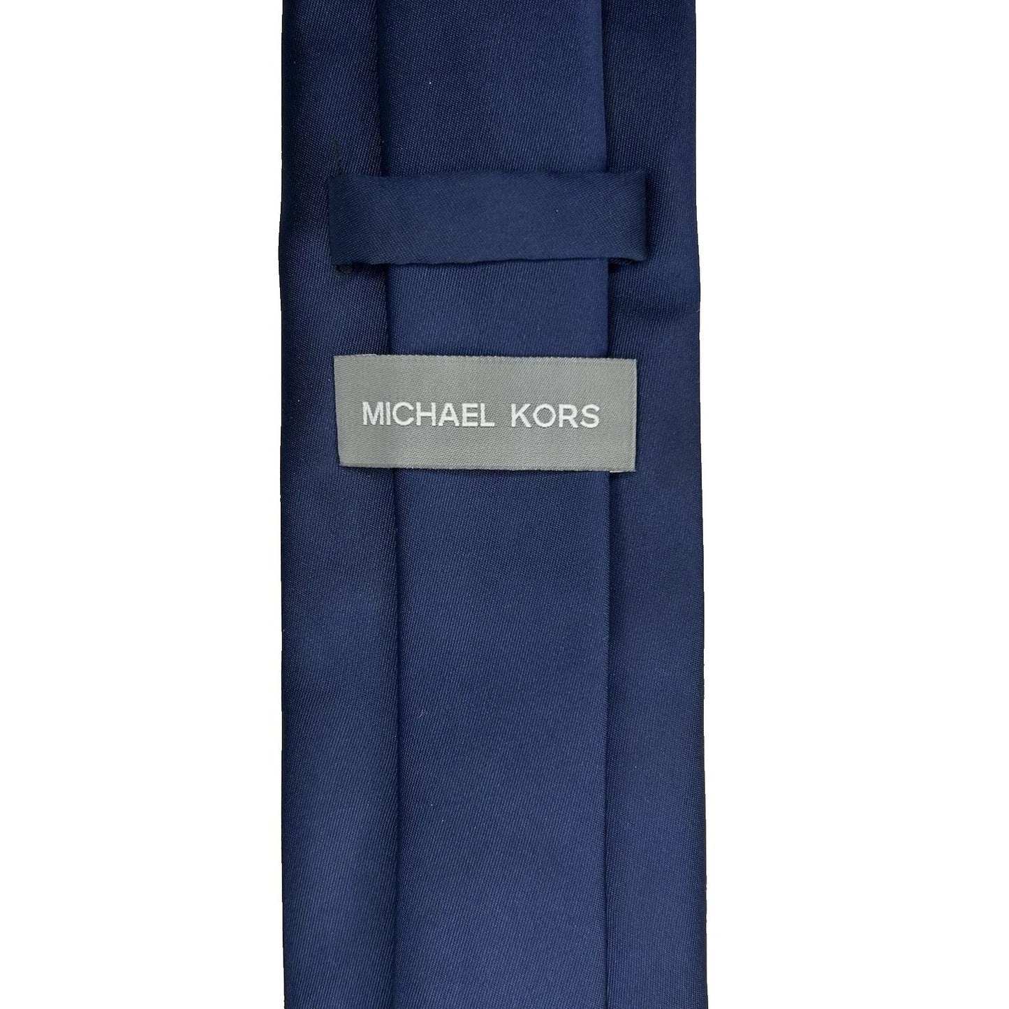 Michael Kors Men’s Classic Slim Tie – Navy Blue Solid – 3" Width, NWT