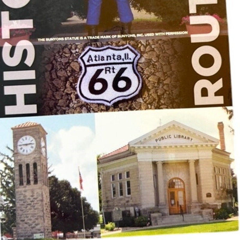 Atlanta Illinois Route 66 Bunyon Giant Postcard‑Style Magnet 6" × 4"