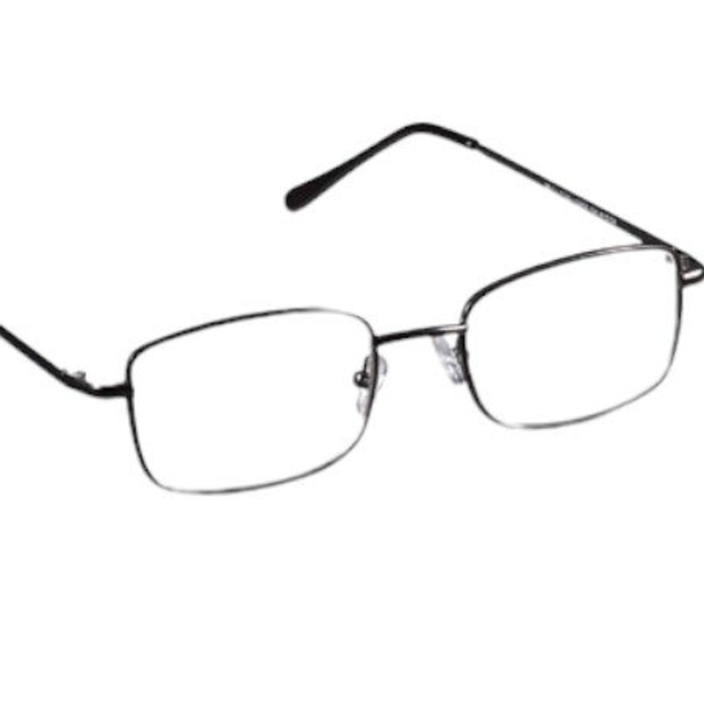 Foster Grant SparePair Jacob Reading Glasses Gun Metal with Case, +1.25