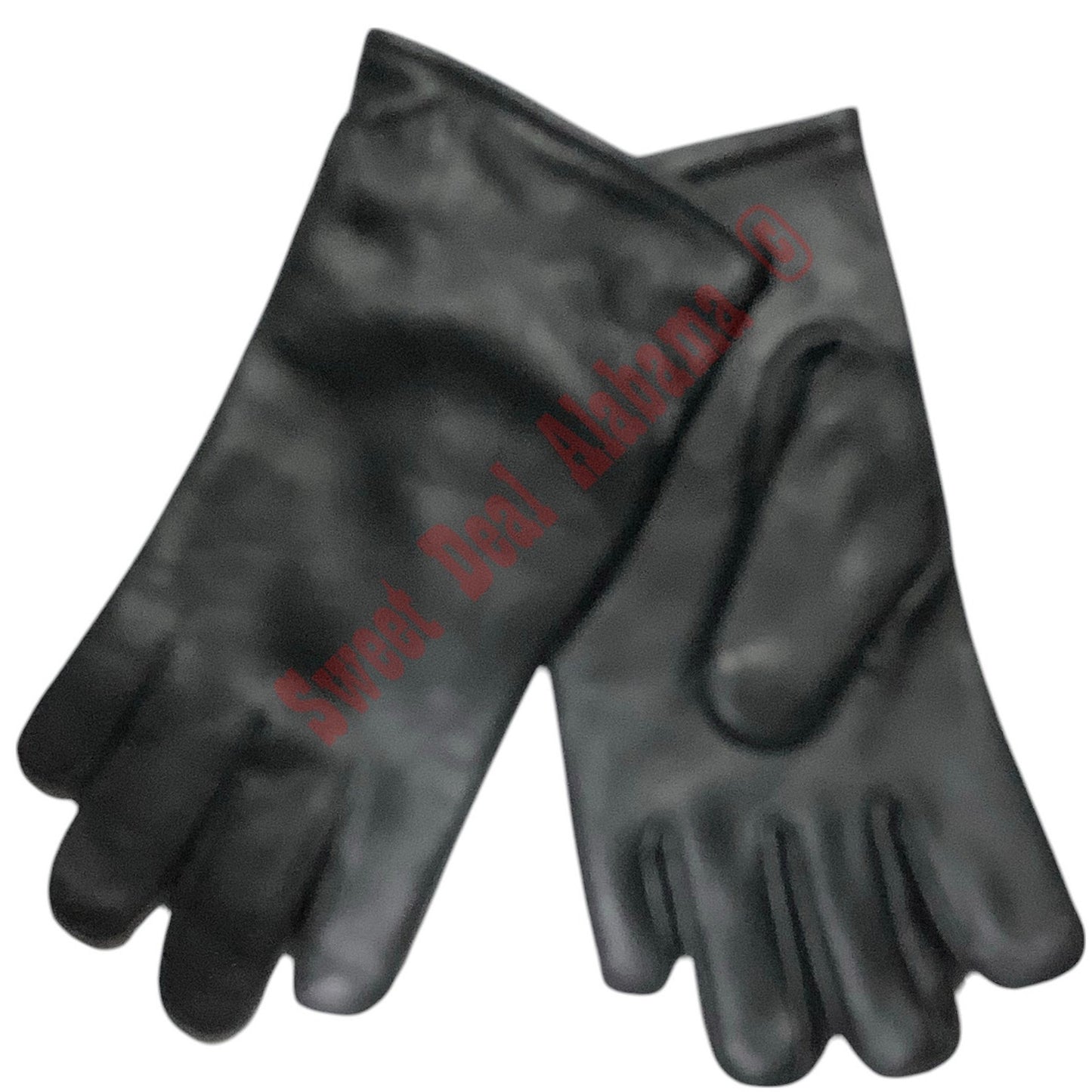 New Military Black Dress Sheepskin Outer Gloves, Size 5C (M), Poly/Wool Liner
