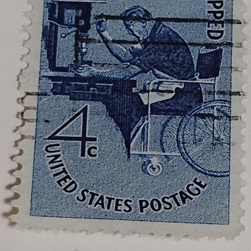 1960 Scott #1155 – 4¢ Employ the Handicapped / Disability Awareness – Canceled