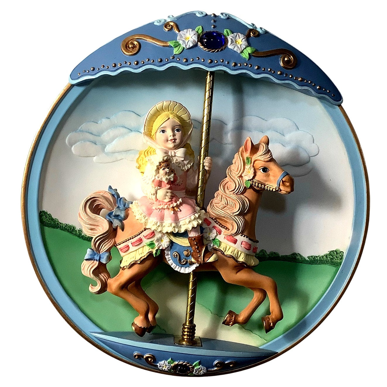 Carousel Daydreams "Hold Onto Your Dreams" 8" Plate, BradEx No. 84-810-176.4