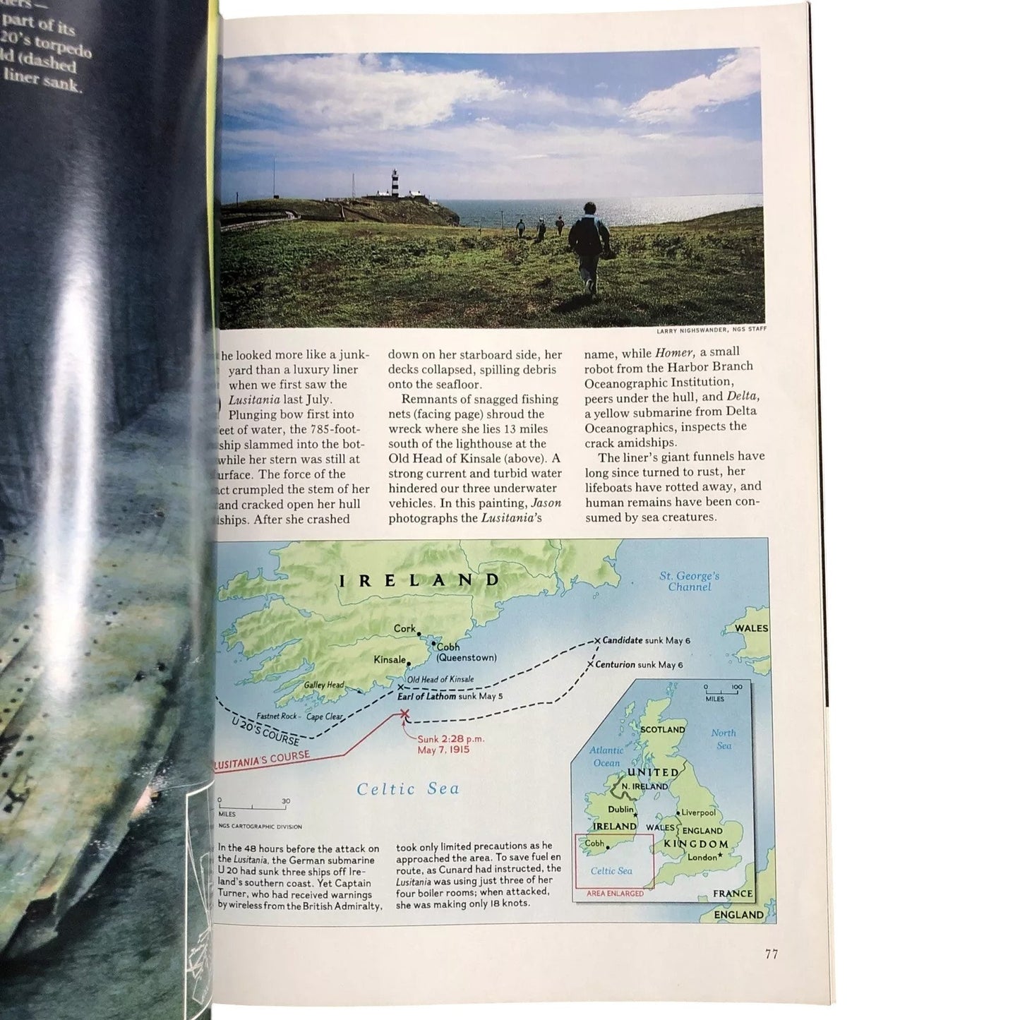 National Geographic Magazine April 1994 Vol.185, No.4, Kamchatka, Lusitania ...