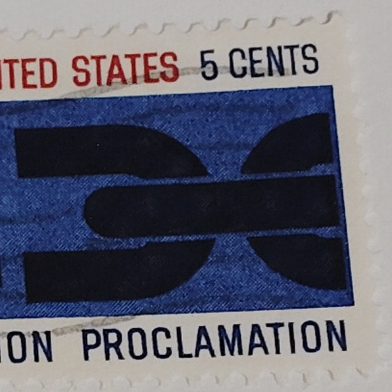 1963 Scott #1233 5¢ Emancipation Proclamation Centennial / Broken Chain Canceled