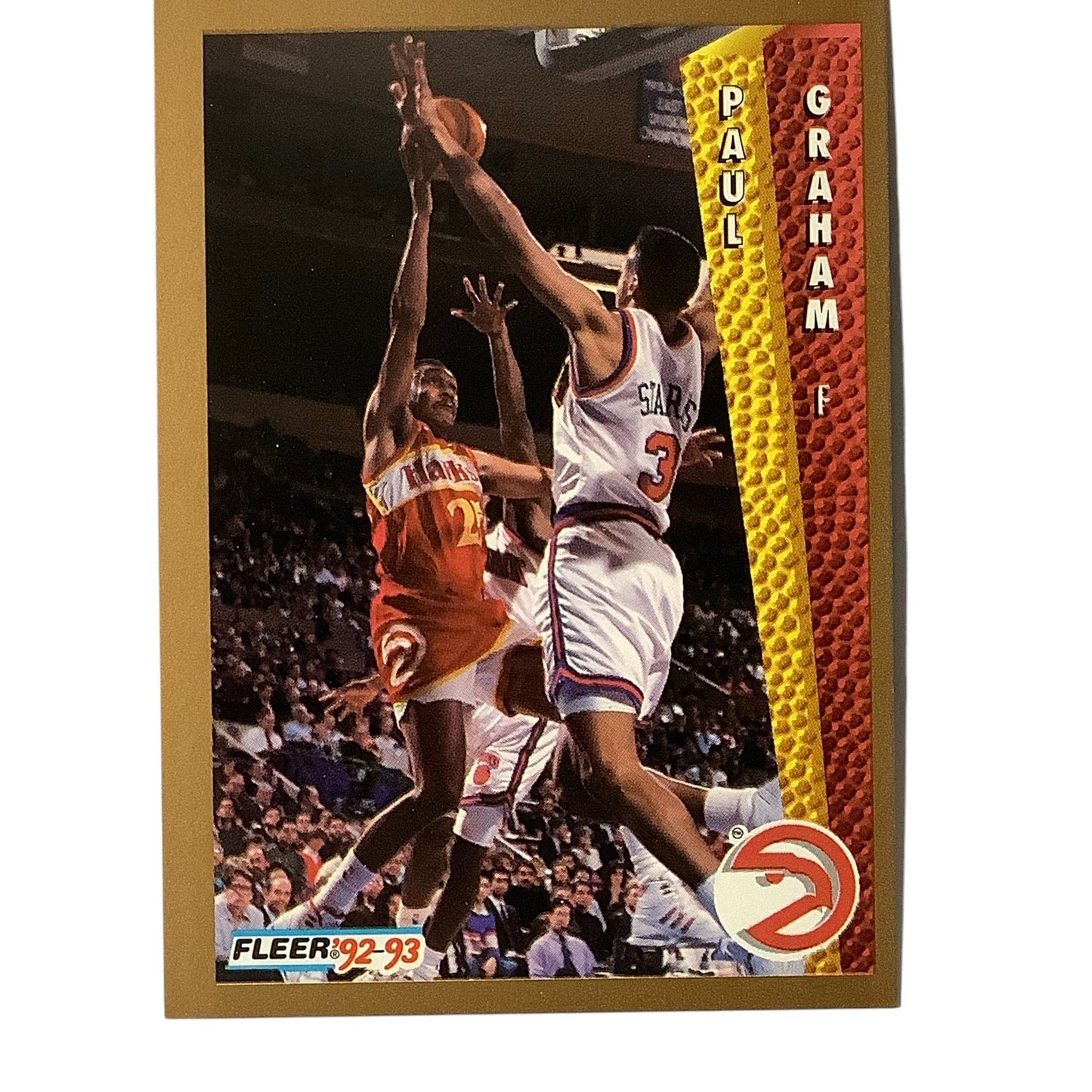 Paul Graham (F), Card #3, Atlanta Hawks, 1992-93 Fleer NBA