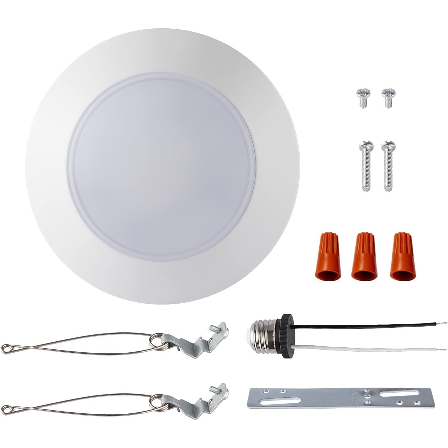 7.5" Flush6-PK Flush Mount LED Disk Light – 15W, 1000lm, CRI90, 5CCT – Fits 5/6" Can or 4" J-Box